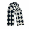 XALE 100% ACRILICO TRICOT BLACH/OFF 180X35CM