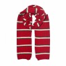 XALE 100% ACRILICO TRICOT RED LISTRAS 180X30CM