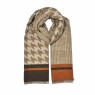 XALE 100% ACRILICO PIED POULE FENDHI E LARANJA 180X60 CM