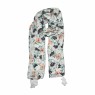 XALE 100%  POLIESTER  DARK FLOWERS 180X90 CM