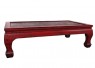 Mesa De Centro de Madeira Decapê Vermelha  A50xC180xL99 cm