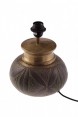Base de Bronze Trabalhado Redondo para Abajur D24xA32 cm