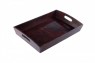 Bandeja em Couro Retangular Pequena A8xC43xL26 cm