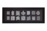Quadro Insígnias em Metal A60xC160xE7 cm
