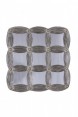 Quadro Decorativo em Metal com 9 Espelhos 4X95X95 cm