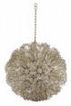 Lustre em Madrepérola Pendente Bola Flor -  Pequeno D35 cm