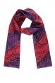 Echarpe em Algodão Pink e Roxo Folhas A160xL50 cm