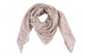 Lenço Rosa Claro c/ Mini Floral Roxo Viscose 100x100 cm