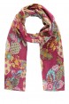 Echarpe em Algodão Floral Rosa A160xL50 cm