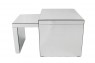 Mesa Ninho Dupla em MDF Espelhada  36,5x4x46 cm