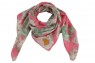 ECHARPE FLORAL ROSA 100%VISCOSE 100x100 CM
