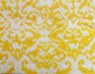 Echarpe em Viscose Rajada Branco e Amarelo com Franja A180xL33 cm