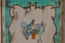 Armário de Madeira Decorado Pássaro e Flor c/ 2 Portas Retrô  60x130x206 cm