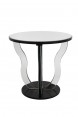 Mesa Lateral Espelhada Redonda 58x60x60 cm