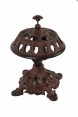 Campainha Decorativa em Ferro Fundido Marrom 20 cm