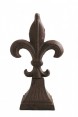 Peso Formato Flor de Lis em Ferro Grande 11,8X6,7X20 cm