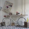 MESA BIKE FERRO E MADEIRA  M- 16321 210X50X90 CM