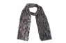 Echarpe Cinza e Preto Animal Print Tigre Poliéster 178x88 cm