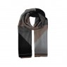 XALE 100%  POLIESTER WILLOW GEOMETRICO BLACK/BROWN 180X90 CM