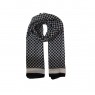 XALE 100%  POLIESTER KIEZA GEOMETRICO BLACK/WHITE 180X90 CM