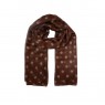 XALE 100%  POLIESTER CHANTAL POA BROWN 180X90 CM