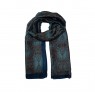 XALE 100%  POLIESTER CELINE JAMAVAR AZUL TURQUES 180X90 CM