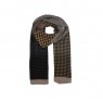XALE 100%  POLIESTER ALINA POA MOSTARDA /BLACK/WHITE 180X90 CM