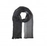 XALE 100% ACRILICO GAIA LISTRAS BLACK/GREY 170 X 65 CM
