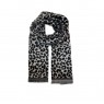 XALE 100% ACRILICO PANTHERA WHITE/BLACK  180 X 65 CM