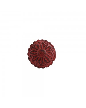 Puxador em Metal Circular Flor Rosé 3x4x4 cm