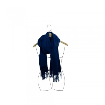 Xale Lisa Acrilico Azul Marinho 180X68 CM