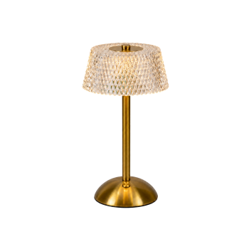 LUMINARIA CUPULA CRISTAL EM ACRILICO RECARREGAVEL TOUCH 30X16X15