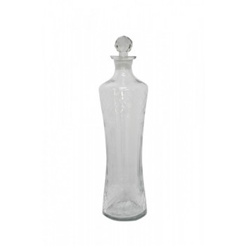 Garrafa Decanter de Vidro com Tampa 40X10CM
