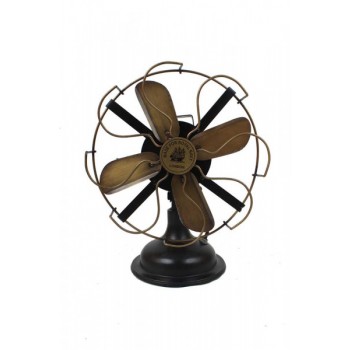 Ventilador Decorativo de Metal cor Bronze  32,5X15,62 cm