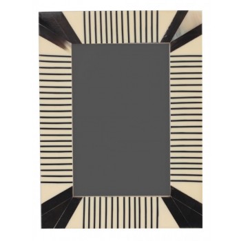 Porta Retrato Chifre/Osso/Resina 4X17X22CM