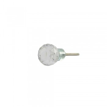 Puxador Vidro Lapidado Redondo C4XA3XL3 cm