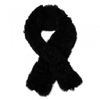 Cachecol Pele Natural Preto A103xL10 cm