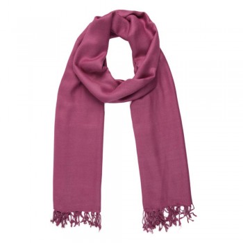 Echarpe Lisa Uva Forte 150g c/ Franja Viscose 180x70 cm
