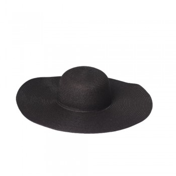 Chapeu Fibra Natural Preto  100% Papel TAM U!