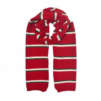 XALE 100% ACRILICO TRICOT RED LISTRAS 180X30CM