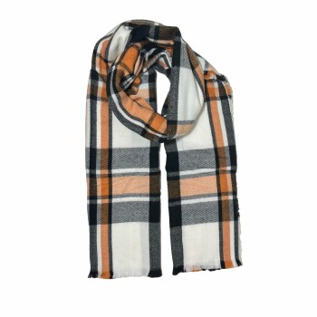 XALE 100%  POLIESTER GEOMETRICO ORANGE 200X70 CM