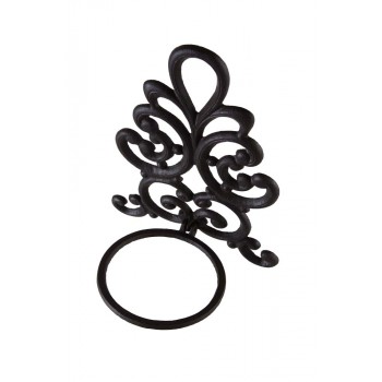 Suporte Para Vaso Ferro Trabalhado Preto 18x24x33 cm