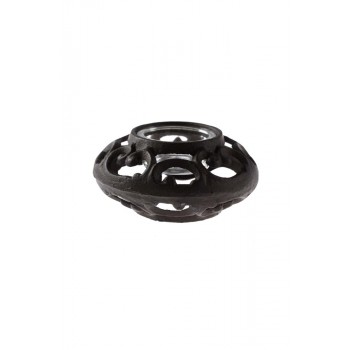 Suporte Vela emFerro Trabalhado com Vidro  A6xD12 cm