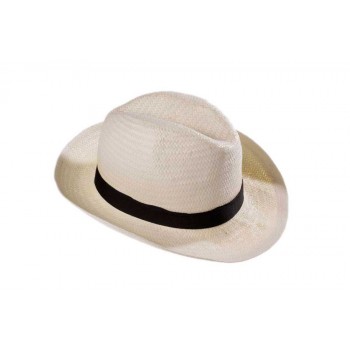 Chapéu Fibra Natural Branco Panamá
