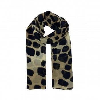 XALE POLIESTER ANIMAL PRINT BLACK 180X90 CM -