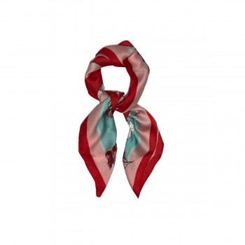 XALE FLORAL RED 100% POLIESTER 70 X 70 CM