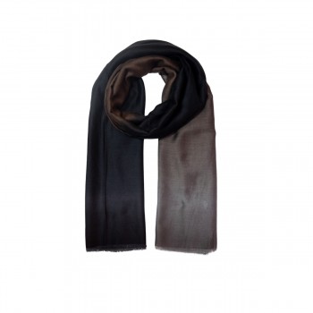XALE 100%  POLIESTER BRUNETTE TIE DYE BLACK/BROWN  180X90 CM