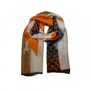 XALE 100%  POLIESTER HORSE CARAMELO/MARROM 180X90 CM