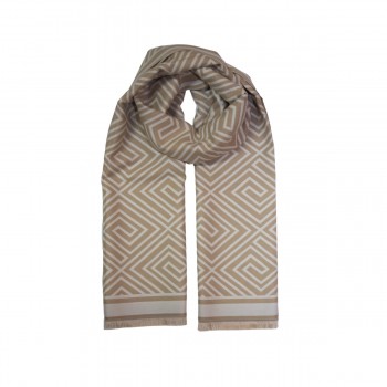 XALE 100% ACRILICO LIORA GEOMETRICO BEGE 180 X 65 CM