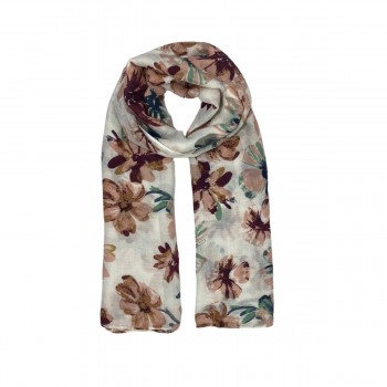 XALE 100%  POLIESTER FLORAL SALMÃO 180X90 CM -